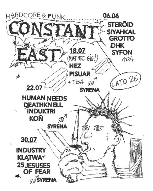 PUNK GIG: INDUSTRY + KLATWA + 25 JESUSES OF FEAR // 30.07 at SYRENA
